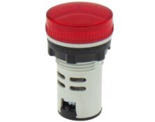 ΛΥΧΝΙΑ ΕΝΔΕΙΚΤΙΚΗ LED Φ22 230VAC ΚΟΚΚΙΝΗ ΜΕ ΒΙΔΕΣ AD22-22CS XND