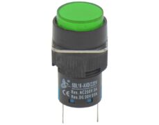 ΛΥΧΝΙΑ ΕΝΔΕΙΚΤΙΚΗ LED Φ16 24VAC/DC ΠΡΑΣΙΝΗ ΜΕ FASTON XDL16-AXD XND 1