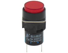 ΛΥΧΝΙΑ ΕΝΔΕΙΚΤΙΚΗ LED Φ16 230VAC ΚΟΚΚΙΝΗ ΜΕ FASTON XDL16-AXD XND