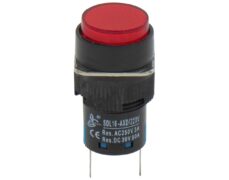 ΛΥΧΝΙΑ ΕΝΔΕΙΚΤΙΚΗ LED Φ16 230VAC ΚΟΚΚΙΝΗ ΜΕ FASTON XDL16-AXD XND