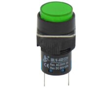 ΛΥΧΝΙΑ ΕΝΔΕΙΚΤΙΚΗ LED Φ16 230VAC ΠΡΑΣΙΝΗ ΜΕ FASTON XDL16-AXD XND