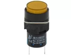 ΛΥΧΝΙΑ ΕΝΔΕΙΚΤΙΚΗ LED Φ16 230VAC ΚΙΤΡΙΝΗ ΜΕ FASTON XDL16-AXD XND