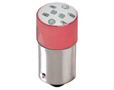 ΛΥΧΝΙΑ LED B9AS 230VAC ΚΟΚΚΙΝΗ ΜΠΑΓΙΟΝΕΤ AD22B-S06 XND