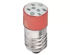ΛΥΧΝΙΑ LED E10 230VAC ΚΟΚΚΙΝΗ ΒΙΔΩΤΗ AD22B-E02 XND 1