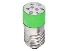 ΛΥΧΝΙΑ LED E10 230VAC ΠΡΑΣΙΝΗ ΒΙΔΩΤΗ AD22B-E02 XND