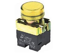 ΛΥΧΝΙΑ ΕΝΔΕΙΚΤΙΚΗ NEON Φ22 230VAC ΚΙΤΡΙΝΗ ΜΕ ΒΙΔΕΣ LAY5-BV65 KND