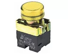 ΛΥΧΝΙΑ ΕΝΔΕΙΚΤΙΚΗ NEON Φ22 230VAC ΚΙΤΡΙΝΗ ΜΕ ΒΙΔΕΣ LAY5-BV65 KND 1