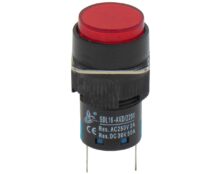 ΛΥΧΝΙΑ ΕΝΔΕΙΚΤΙΚΗ NEON Φ16 230VAC ΚΟΚΚΙΝΗ ΜΕ FASTON SDL16-AXD XND