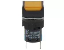 ΛΥΧΝΙΑ ΕΝΔΕΙΚΤΙΚΗ NEON Φ16 230VAC ΚΙΤΡΙΝΗ ΜΕ FASTON SDL16-FXD XND