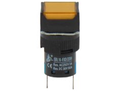 ΛΥΧΝΙΑ ΕΝΔΕΙΚΤΙΚΗ NEON Φ16 230VAC ΚΙΤΡΙΝΗ ΜΕ FASTON SDL16-FXD XND 1
