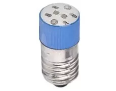 ΛΥΧΝΙΑ LED E10 24VAC/DC ΜΠΛΕ ΒΙΔΩΤΗ AD22B-E02 XND