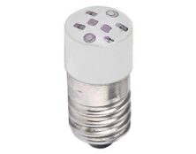 ΛΥΧΝΙΑ LED E10 24VAC/DC ΛΕΥΚΗ ΒΙΔΩΤΗ AD22B-E02 XND