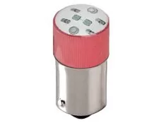 ΛΥΧΝΙΑ LED B9AS 24VAC/DC ΚΟΚΚΙΝΗ ΜΠΑΓΙΟΝΕΤ AD22B-S06 XND