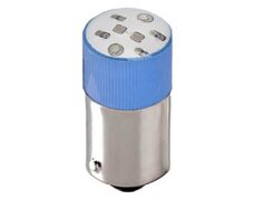 ΛΥΧΝΙΑ LED B9AS 24VAC/DC ΜΠΛΕ ΜΠΑΓΙΟΝΕΤ AD22B-S06 XND