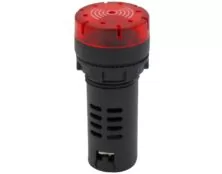 BUZZER ΠΙΝΑΚΑ Φ22 24VAC/DC 80dB ΜΕ LED ΚΟΚΚΙΝΟ FLASH AD22-22MSD XND