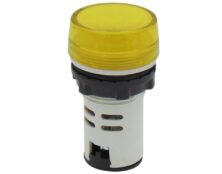 ΛΥΧΝΙΑ ΕΝΔΕΙΚΤΙΚΗ LED Φ22 230VAC ΚΙΤΡΙΝΗ ΜΕ ΒΙΔΕΣ AD22-22BS XND