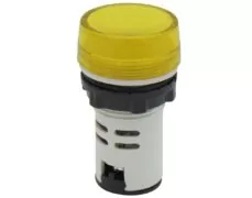 ΛΥΧΝΙΑ ΕΝΔΕΙΚΤΙΚΗ LED Φ22 230VAC ΚΙΤΡΙΝΗ ΜΕ ΒΙΔΕΣ AD22-22BS XND