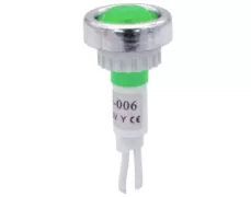 ΛΥΧΝΙΑ ΕΝΔΕΙΚΤΙΚΗ NEON Φ10 230VAC ΠΡΑΣΙΝΗ ΜΕ ΚΑΛΩΔΙΟ 17cm & ΔΙΑΚΟΣΜΗΤΙΚΟ ΔΑΚΤΥΛΙΔΙ AD22E-006 XND