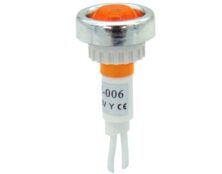 ΛΥΧΝΙΑ ΕΝΔΕΙΚΤΙΚΗ NEON Φ10 230VAC ΠΟΡΤΟΚΑΛΙ ΜΕ ΚΑΛΩΔΙΟ 17cm & ΔΙΑΚΟΣΜΗΤΙΚΟ ΔΑΚΤΥΛΙΔΙ AD22E-006 XND