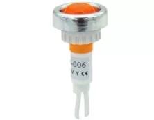 ΛΥΧΝΙΑ ΕΝΔΕΙΚΤΙΚΗ NEON Φ10 230VAC ΠΟΡΤΟΚΑΛΙ ΜΕ ΚΑΛΩΔΙΟ 17cm & ΔΙΑΚΟΣΜΗΤΙΚΟ ΔΑΚΤΥΛΙΔΙ AD22E-006 XND