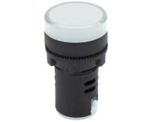 ΛΥΧΝΙΑ ΕΝΔΕΙΚΤΙΚΗ LED Φ22 24VAC/DC ΛΕΥΚΗ ΜΕ ΒΙΔΕΣ AD22-22DS KND