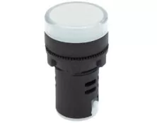 ΛΥΧΝΙΑ ΕΝΔΕΙΚΤΙΚΗ LED Φ22 24VAC/DC ΛΕΥΚΗ ΜΕ ΒΙΔΕΣ AD22-22DS KND