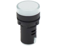 ΛΥΧΝΙΑ ΕΝΔΕΙΚΤΙΚΗ LED Φ22 24VAC/DC ΛΕΥΚΗ ΜΕ ΒΙΔΕΣ AD22-22DS KND