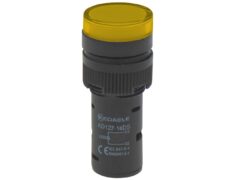 ΛΥΧΝΙΑ ΕΝΔΕΙΚΤΙΚΗ LED Φ16 12VAC/DC ΚΙΤΡΙΝΗ ΜΕ ΒΙΔΕΣ AD127-16DS KND 1