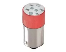 ΛΥΧΝΙΑ LED B9AS 6VDC ΚΟΚΚΙΝΗ ΜΠΑΓΙΟΝΕΤ AD22B-S06 XND 1
