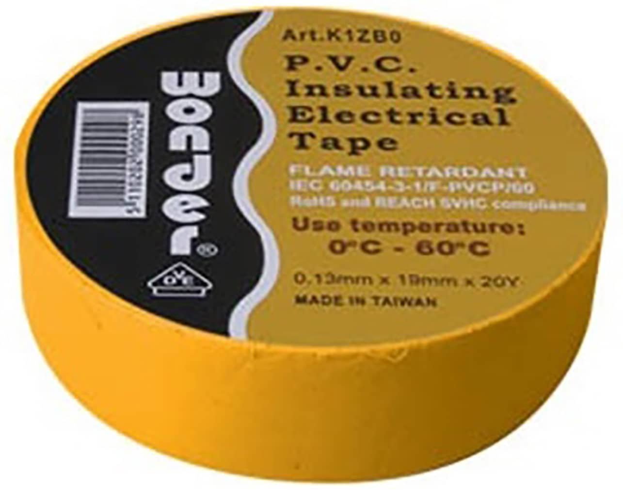 ΤΑΙΝΙΑ ΜΟΝΩΤΙΚΗ PVC 0.13X19X20Y ΚΙΤΡΙΝΗ K1ZB0 WND 3 ΤΑΙΝΙΑ ΜΟΝΩΤΙΚΗ PVC 0.13X19X20Y ΚΙΤΡΙΝΗ K1ZB0 WND