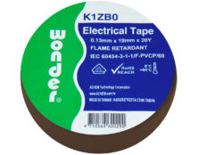 ΤΑΙΝΙΑ ΜΟΝΩΤΙΚΗ PVC 0.13X19X20Y ΚΑΦΕ K1ZB0 WND