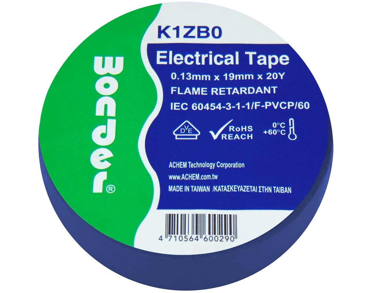 ΤΑΙΝΙΑ ΜΟΝΩΤΙΚΗ PVC 0.13X19X20Y ΜΠΛΕ K1ZB0 WND 3 ΤΑΙΝΙΑ ΜΟΝΩΤΙΚΗ PVC 0.13X19X20Y ΜΠΛΕ K1ZB0 WND