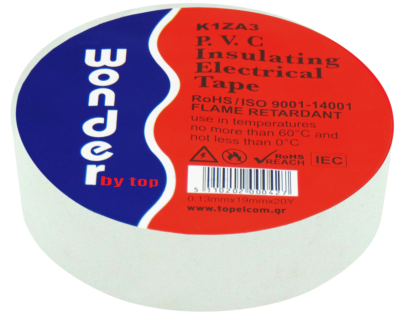 ΤΑΙΝΙΑ ΜΟΝΩΤΙΚΗ PVC 0.13X19X20Y ΛΕΥΚΗ K1ZA3 WND 3 ΤΑΙΝΙΑ ΜΟΝΩΤΙΚΗ PVC 0.13X19X20Y ΛΕΥΚΗ K1ZA3 WND