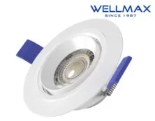 ΦΩΤΙΣΤΙΚΟ LED ΣΠΟΤ ΚΙΝΗΤΟ 360° Φ90 7W 595LM 4000K 38° CW EAGLE EYE WELLMAX