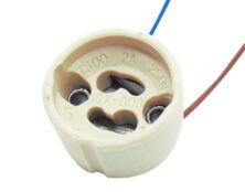 ΝΤΟΥΙ GU10 ΠΟΡΣΕΛΑΝΗΣ ΜΕ ΚΑΛΩΔΙΟ15cm HL-25 GU10 BNA