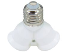 ADAPTOR ΝΤΟΥΙ ΑΠΟ E27 ΣΕ 2E27 BNA/FRH