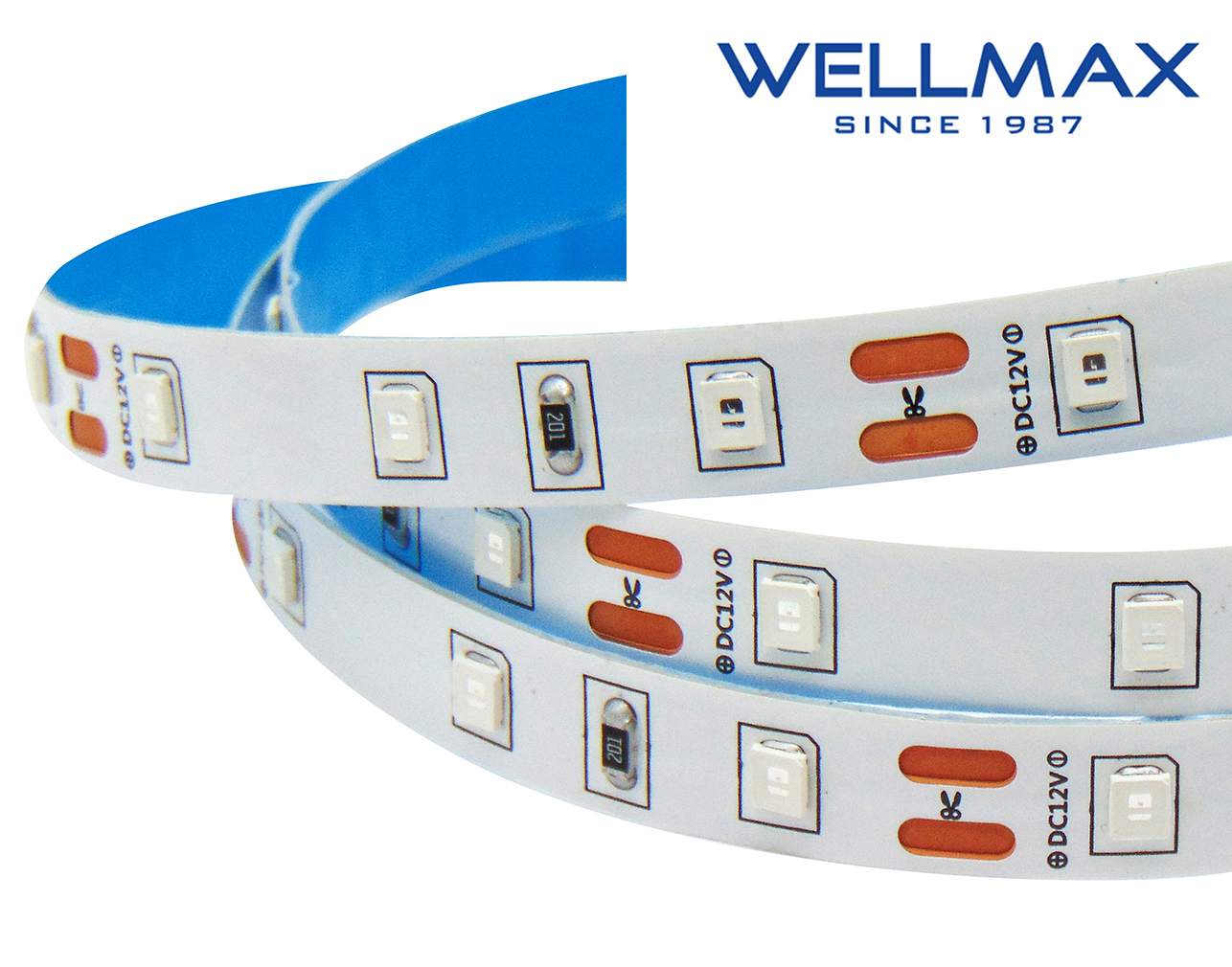 ΤΑΙΝΙΑ LED 12V/5W ΕΣΩΤΕΡΙΚΟΥ ΧΩΡΟΥ IP20 60L 2835 ΜΠΛΕWELLMAX 3 ΤΑΙΝΙΑ LED 12V/5W ΕΣΩΤΕΡΙΚΟΥ ΧΩΡΟΥ IP20 60L 2835 ΜΠΛΕWELLMAX