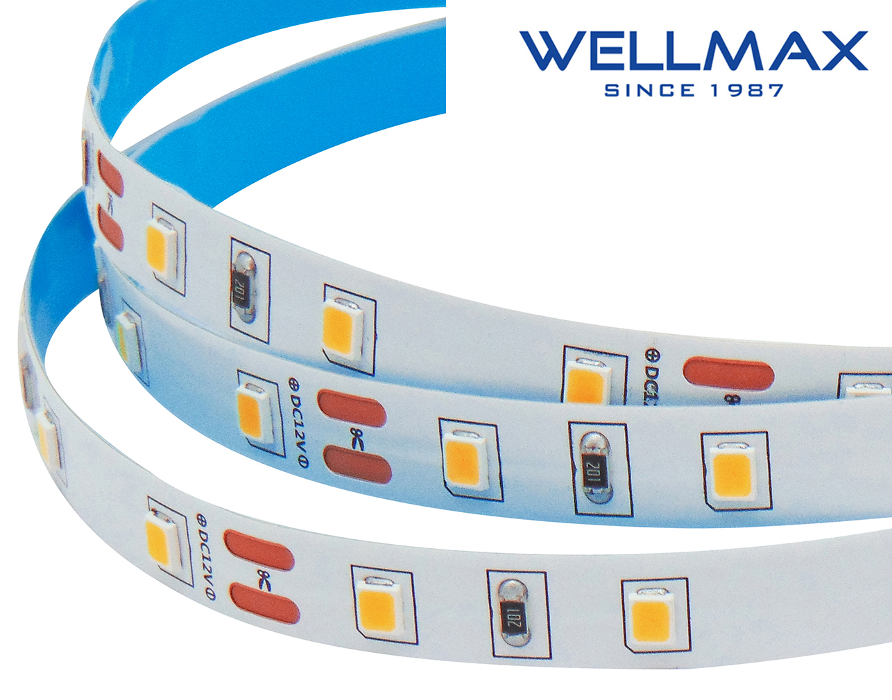 ΤΑΙΝΙΑ LED 12V/5W ΕΣΩΤΕΡΙΚΟΥ ΧΩΡΟΥ IP20 60L 2835 3000KWELLMAX 3 ΤΑΙΝΙΑ LED 12V/5W ΕΣΩΤΕΡΙΚΟΥ ΧΩΡΟΥ IP20 60L 2835 3000KWELLMAX