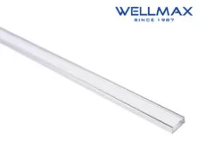 ΠΡΟΦΙΛ ΑΛΟΥΜΙΝΙΟΥ ΕΠΙΤΟΙΧΟ ΓΙΑ ΤΑΙΝΙΕΣ LED 12.2mm ΜΕ ΟΠΑΛ ΚΑΛΥΜΜΑ L=2m ΚΑΙ ΕΞΑΡΤΗΜΑΤΑ WELLMAX