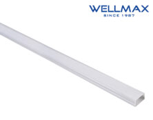 ΠΡΟΦΙΛ ΑΛΟΥΜΙΝΙΟΥ ΕΠΙΤΟΙΧΟ ΓΙΑ ΤΑΙΝΙΕΣ LED 18.5mm ΜΕ ΟΠΑΛ ΚΑΛΥΜΜΑ L=2m ΚΑΙ ΕΞΑΡΤΗΜΑΤΑ WELLMAX