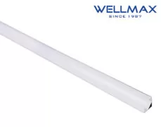 ΠΡΟΦΙΛ ΑΛΟΥΜΙΝΙΟΥ ΓΩΝΙΑΚΟ ΓΙΑ ΤΑΙΝΙΕΣ LED 10.5mm ΜΕ ΟΠΑΛ ΚΑΛΥΜΜΑ L=2m ΚΑΙ ΕΞΑΡΤΗΜΑΤΑ WELLMAX