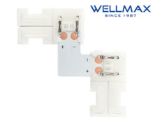ΣΥΝΔΕΣΜΟΣ ΓΩΝΙΑ 90° ΤΑΙΝΙΑΣ LED 10mm WELLMAX