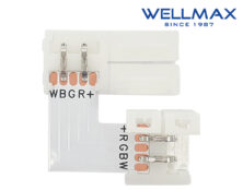 ΣΥΝΔΕΣΜΟΣ ΓΩΝΙΑ 90° ΤΑΙΝΙΑΣ LED 12mm WELLMAX