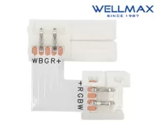 ΣΥΝΔΕΣΜΟΣ ΓΩΝΙΑ 90° ΤΑΙΝΙΑΣ LED 12mm WELLMAX