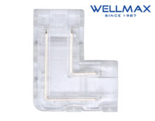 CONNECTOR ΤΑΙΝΙΑΣ LED COB 8mm ΓΩΝΙΑΚΟΣ ΤΥΠΟΥ "L" WELLMAX