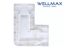 CONNECTOR ΤΑΙΝΙΑΣ LED COB 8mm ΓΩΝΙΑΚΟΣ ΤΥΠΟΥ "L" WELLMAX