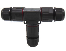 ΣΥΝΔΕΣΜΟΣ ΚΑΛΩΔΙΩΝ ΣΤΕΓΑΝΟΣ IP68 3P 2.5mm² M16A ΜΕ ΒΙΔΩΤΗ ΚΛΕΜΜΑ ΤΥΠΟΥ Τ BLK