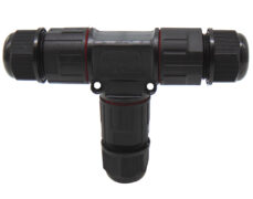 ΣΥΝΔΕΣΜΟΣ ΚΑΛΩΔΙΩΝ ΣΤΕΓΑΝΟΣ IP68 3P 2.5mm² M16A ΜΕ ΒΙΔΩΤΗ ΚΛΕΜΜΑ ΤΥΠΟΥ Τ BLK