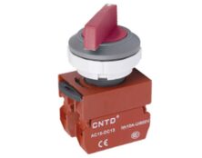 ΔΙΑΚΟΠΤΗΣ Φ22 0-1 1NO ΜΕ ΚΕΦΑΛΗ Φ30 ΚΟΚΚΙΝΗ C3SNL CNTD