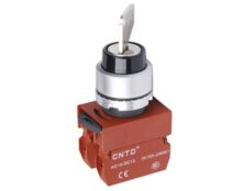 ΔΙΑΚΟΠΤΗΣ Φ22 0-1 1NO ΜΕ ΚΛΕΙΔΙ ΜΑΥΡΟΣ C2SNK CNTD